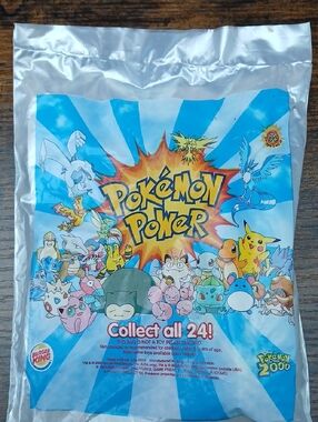NIB Pokémon Power Burger King Toys 2000 Mystery Card Collectible Y2K